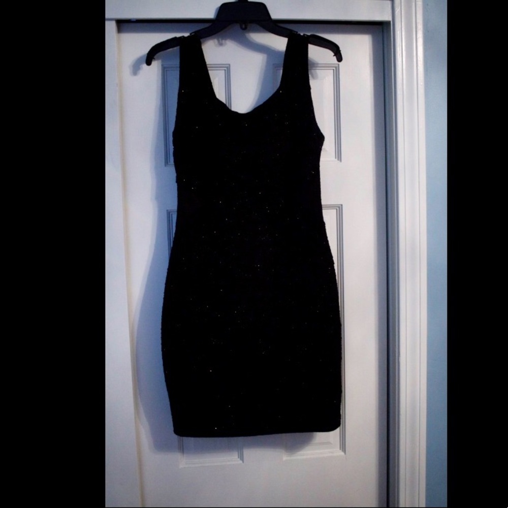 Sapphire Dollz Sparkle Bodycon Dress w/ Cut Outs